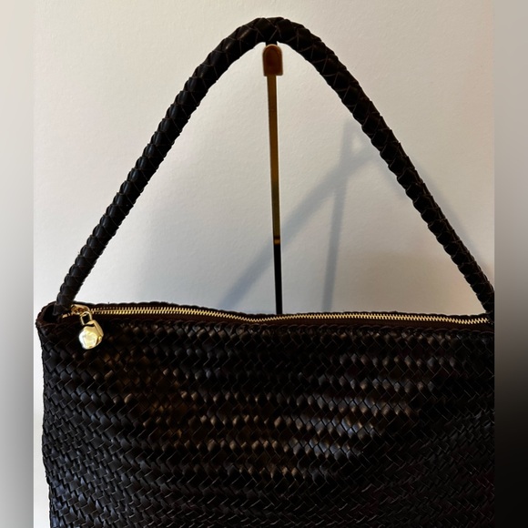 Madewell signature leather woven shoulder bag. Brown leather. - Picture 2 of 10